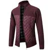 Pulls pour hommes Automne Hiver Pull chaud Hommes Stand Collier Stripe Plaid Zipper avec manteau de velours Homme Casual Cardigan Knit Bomber Jacket 231010