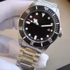 AAA Bay Tudors Black A Quality Top Watches GMT MM Men med presentförpackning Sapphire Crystal Automatisk mekaniska män Titta på Utomatic S