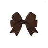 Hårtillbehör 10st/set söt färgglad band bowknot clip Girls Mini Handgjorda hårnålar Barrettes Headwear Kids Baby Gift