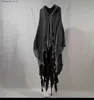 Tema kostym unisex halloween spöke dementors cosplay come gothic skräck zombie trasiga huva kappor dag av de döda parti rekvisita kappor q23101010