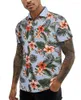 Herrpolos sommar Slim Fit Short Sleeve Polo Shirt Floral 3D Printed Casual Light Weight T Streetwear Outdoor Ropa Hombre