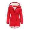 Casacos de trincheira femininos jaquetas de inverno para mulher 2023 longo casaco frio parkas rosa preto vermelho verde abrigo parka mujer casaco feminino inverno