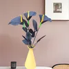 Dekorativa blommor 10st Simulering Bride Black Calla Lily Bouquet 47cm Hem Holiday Decoration Table