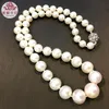Chokers WEICOLOR Small To Big Size DesignAbout 7-13mm Nearound White Natural Freshwater Pearl Necklace Make You Different From 217x