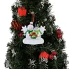 2023 Family of 4 Personalized Alloy Christmas Decorations Snowman Christmas Tree Ornament