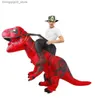 Tema traje anime fantasia mascote dinossauro mesa vem natal halloween cosplay vem vestido t-rex terno para adulto homem mulher q240307