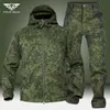 Survêtements pour hommes Camo militaire polaire ensembles chauds hommes hiver coupe-vent imperméable peau de requin coquille souple veste tactique armée cargo pantalon 2 pièces ensemble 231010