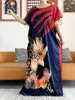 Ethnic Clothing Style Abaya For Women African Fashion Print Stitching Dress Islamic Turkey Long Skirt Dubai Middle East Ladies