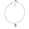 Pendentif Colliers Tendance de la mode Clear Acrylique Sphérique Clavicule Chaîne Tempérament Simple Vent Froid Pull Réglable 634D