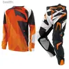 Others Apparel High-qualitMotocross AND PANTS MX ATV Combo Motocross Racing Racewear Dirt Bike Off Road Riding Gear Set 3XL/40 SizeL231007