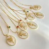 Pendant Necklaces Vintage 12 Month Korean Fashion Flower For Girl Women White Yellow Color Trendy Choker Necklace Gift Femal Wholesale