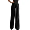 Women's Pants Wide Leg For Women Trousers Solid Casual High Waisted Palazzo Sweat Womens