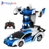 Transformation Toys Robots RC Car Transformation Robots Sport Vehicle Model Drift Car Toys Cool Deformation Car Kids Toys Gifts To Boys 231009