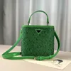 Inlaid Mini Bucket Bag Womens New Fashion Advanced Sense Hot Diamond Shoulder Crossbody Handbag Stores Are Clearance Wholesale