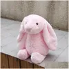 Påsk kanin kanin öron plysch leksak mjuk fylld djurdocklek leksaker 30 cm 40 cm tecknad dockor