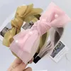 Clips para el cabello Corea gasa encaje multicapa Bowknot banda ancha diente perla Clip diadema