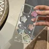 Obudowy telefonu komórkowego Wytnij gwiazdę cukierków Wyświedzenie się na iPhone'a 15 14 13 11 Pro Max Mini Plus Glitter 3D Epoksydowa miękka okładka Ins Case Korean Girls 231026