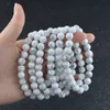 4mm 6mm 8mm 10mm 12mm bracelet howlite naturel pierres précieuses pouvoir de guérison perles d'énergie élastique extensible pierre ronde perles bracelet