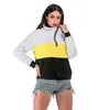 Frauen Hoodies Gestreiften Kapuzen Tops Sweatshirt 2023 Sozialen Harajuku Für Mädchen Lange Ärmeln Herbst Pullover Femme
