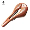 Selle per bici 2023 TAOZIK 145mm Marrone Similpelle Hollow Breathy Leggero Sella da corsa Sella per bicicletta 231010