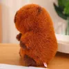 Poupées en peluche Kawaii dessin animé Chubby Capybara jouet réaliste peluche oreiller moelleux peluches poupée doux enfants jouets cadeaux 2535 cm 231009