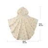 Toalhas Robes Toalha de banho de algodão macio para bebês Toalha com capuz para crianças de 1 a 2 3 anos de idade Robe infantil adequado para a pele Roupão de banho para crianças 74 * 68 cm 231006