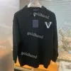 Designer-Langarm-Sweatshirts für Herren, warmer Wollpullover, luxuriöse Kapuzenpullover mit V-Aufdruck