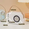 Decoratieve objecten beeldjes Mini Retro Bureau Decor Bluetooth Speaker Draadloos USB Opladen Subwoofer Desktop Kawaii Decoratie Schattig 231009