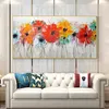 Paintings Colorful Flower Pictures Abstract Canvas Panting Posters and Prints Wall Art for Living Room Home Decoration NO FRAME 231009