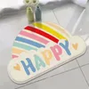 Carpets Cartoon Rainbow Bath Mat Soft Absorbent Bathroom Mats Non-Slip Kids Room Cute Decoration Doormat Kitchen Floor Rugs Bear 231010