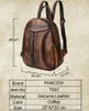 School Bags Retro Cowhide Genuine Leather Backpack For Women Casual Versatile Backbag Lady Large Fashion Capacity Bag Coffee T522