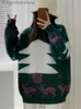 Chandails pour femmes de haute qualité Style de noël pull en tricot motif d'arbre de noël pulls au Crochet mode coréenne automne et hiver SweatersL231010