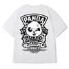 Men's T Shirts Summer Cotton T-Shirt Funny Panda Print Cartoon Short Sleeve Tops O-Neck Tee Y2k 2023 Anime Casual Oversized Shirt 8XL