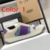 Designer -platform uomo Scarpe casual donna Sneaker da viaggio con lacci in pelle pelle bovina moda Lettere Splicing scarpa da donna Sneakers piatte da donna Taglia grande 35-42-45