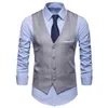 Chalecos para hombres Clásico Formal Negocios Tallas grandes Hombres Traje de color sólido Chaleco Chaleco de negocios de un solo pecho 231010