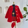 Cappotto invernale di lana in pile per esterni Abbigliamento per bambini Costumi per ragazze Dolce pelliccia sintetica calda più velluto addensato 231009