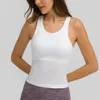 Yoga-Kleidung für Damen, Ebb to Street, Tanktops lu-40, Yoga-Weste mit I-förmigem Rücken und gepolstertem BH, Sport, Laufen, Fitness, Racerback, Fitnessstudio, Cloth2628