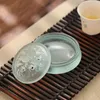 Fragrance Lamps Glass Xiangyun Threelegged Incense Household Indoor Office Tea Ceremony Seal Set of Gifts 231009