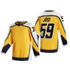 Hockey personnalisé 10 Colton Sissons Jersey Reverse Retro 75 Juuso Parssinen 74 Juuse Saros 13 Yakov Trenin 59 Roman Josi 82 Novak 9 Filip Forsberg 8 Cody Glass Kids Lady Man