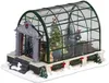Christmas Decorations Lighted Christmas Village Greenhouse Decorations Animated Lighted Collectible Building Xmas Musical Tree Home Holiday Ornament 231010