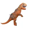 Temadräkt t Rex Dinosaur Party Cosplay Hot Uppblåsbara kostymer Mascot Anime Halloween Dino Cartoon for Adult Kids X1010