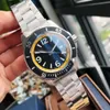 Orologio da uomo con lunetta in ceramica in acciaio inossidabile 45 mm Bracciale originale solido Super Ocean con movimento automatico del vento Orologi da uomo