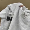 Erkek Hoodies Sweatshirts Gri Kazak Amerikan Kapüşonlu Sonbahar/Kış Gümüş Tilki Kürk Büyük boyutlu gevşek gevşek mektup üst kat