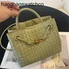 BottegassVenetas Andiamo Bags Woven Bag Handbag 2023 New Womens Andianmo Versatile Old Money Style Baodi One Shoulder Crossbody fjj