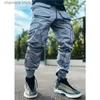 Men's Pants Nouveaux hommes décontracté survêtement Cargo pantalon Homme mode sarouel pantalon ample Streetwear mâle tendance pantalon Homme réfléchissant Techwear T231010