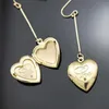 Dingle örhängen rechicgu guld färg kärlek hjärtörörhänge charm brud bröllop kvinnor mode smycken tillbehör vänskap gåva