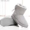 أحذية GRWG جديدة للأزياء نساء دافئة أحذية الثلج الشتوية 100 ٪ أصلية جلد البقر الجلدية أحذية أحذية الكاحل حجم 35-44 Q231010