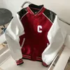 Baseballjacke für Männer und Frauen, Uni-Jacken, CE-Designerjacke, großes C, besticktes Sweatshirt, Herren-Cardigan-Mantel, Nähte aus Wollmänteln