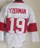 Retro Hockey Vintage 24 Chris Chelios Jersey CCM Classic 19 Steve Yzerman 16 Vladimir Konstantinov 17 Brett Hull 91 Sergei Fedorov 93 Johan Franzen går 75: e år