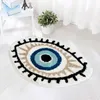 Tapis touffeté moelleux mauvais œil pour salon, chambre à coucher, tapis de sol de chevet, antidérapant, absorbant, pour salle de bain, cuisine